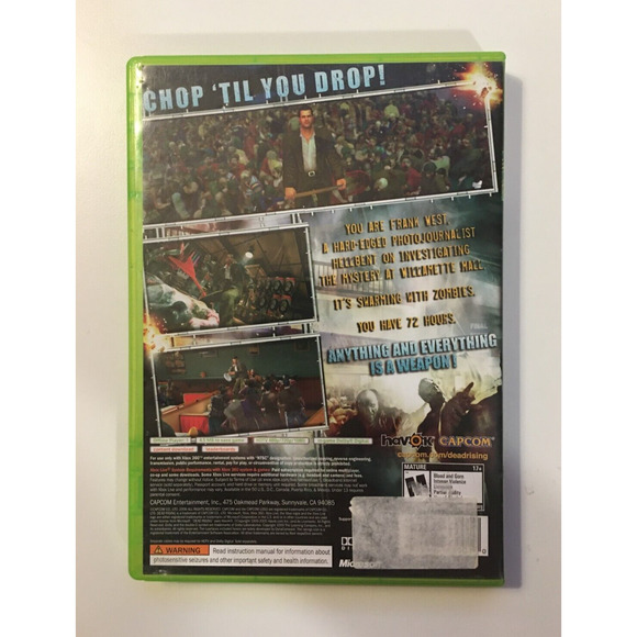 Dead Rising (Microsoft Xbox 360, 2006) Capcom - Box & Game Disc, No Manual - Picture 2 of 6